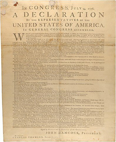 The Declaration of Independence is signed!