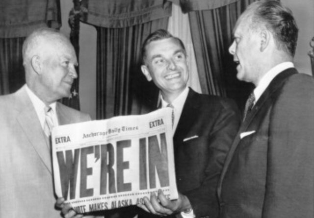 Eisenhower Gives Alaska Statehood