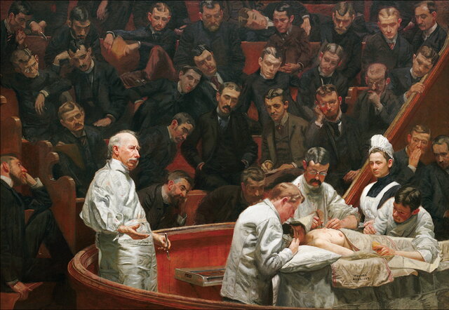 Medical students learning (1750 AD)