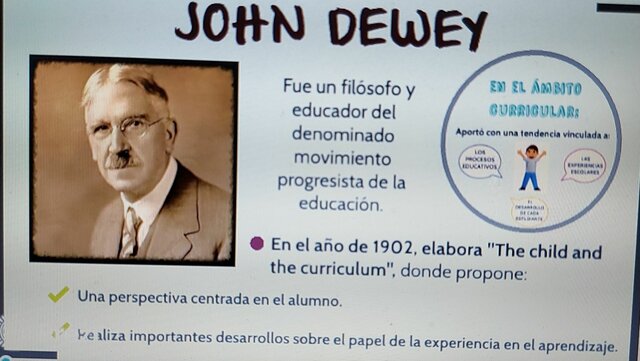 JHON DEWEY Y SU APORTE AL CURRICULO