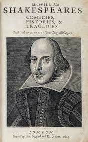 The publication of Shakespeare's first folio