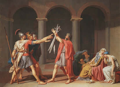 Giuramento degli Orazi Jacques Louis David