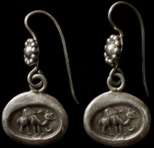 Aretes de plata