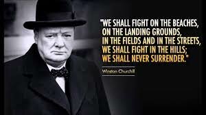 We will fight on the beaches