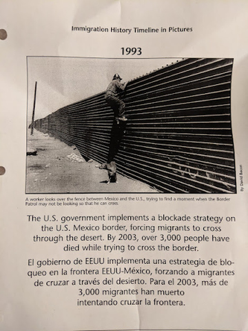 Blockade strategy on the U.S. Mexico Border