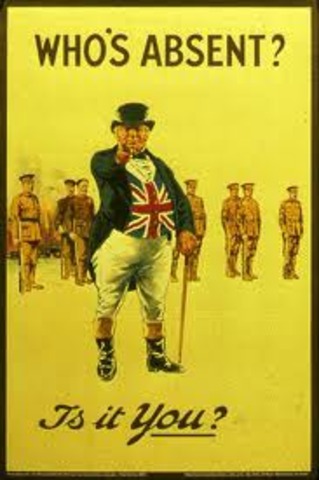 Recruting soldiers in Britain
