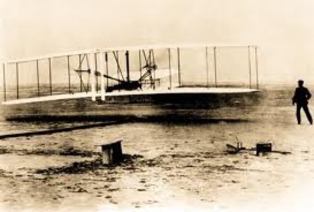 The first powered plane