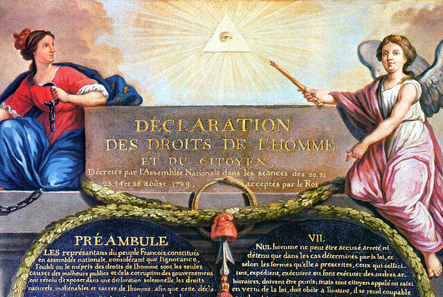 Derechos del hombre, Francia 1789