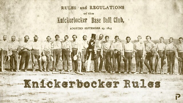 El primer equipo: "Knickerbockers" de Nueva York