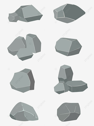 Dibujos geométricos en rocas