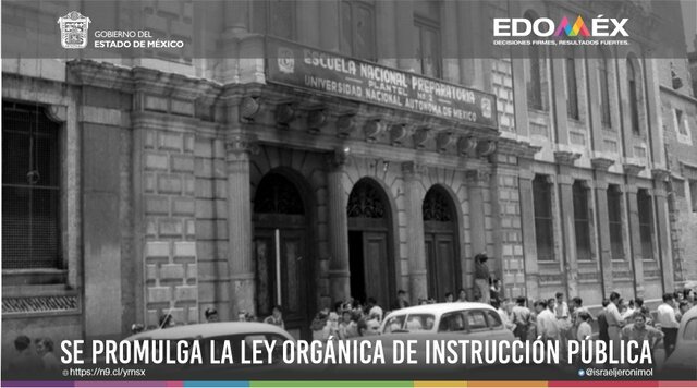 Promulgación de  la Ley Orgánica de Instrucción Pública