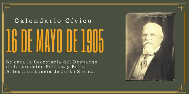 Institución  la Secretaría de Instrucción Pública y Bellas Artes siendo Justo Sierra el primer titular .