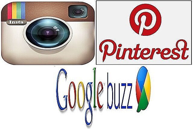 Aparecen Instagram, Pinterest y Google Buzz.