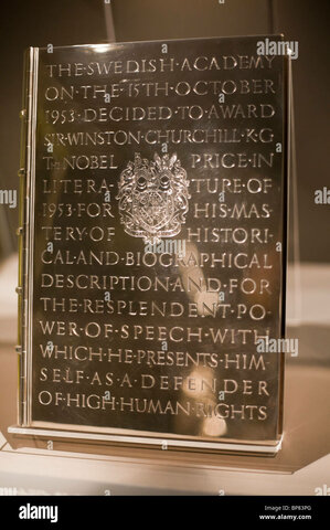 He wins the Nobel Prize for Literature