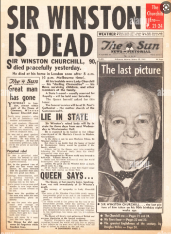 Churchill death