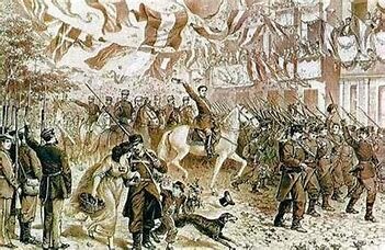 Alfonso XII entra en Madrid.