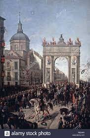 Alfonso XII entra en Madrid.