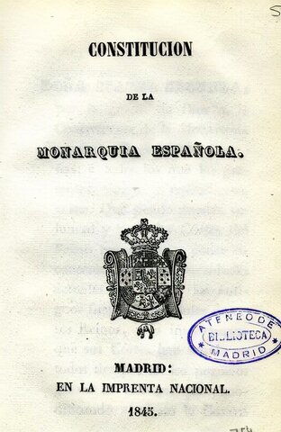 La Constitución española de 1845