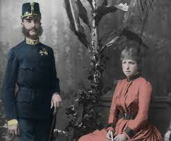 Alfonso XII con María Cristina de Habsburgo-Lorena