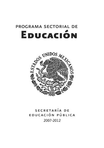 Programa Sectorial de Educación
