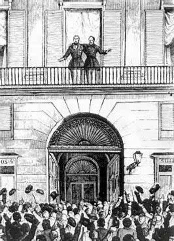 La vicalvarada: manifiesto de Manzanares. Caída del régimen moderado