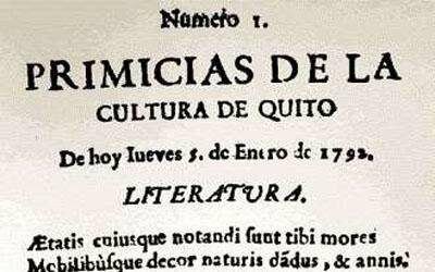 Un 5 de enero se imprime el primer número del diario Primicias de la Cultura de Quito.