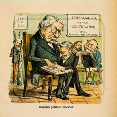 Timeline: EJE CRONOLÓGICO UNIDADES 7.1 y 7.2: El régimen de la Restauración. Características y funcionamiento del sistema canovista - Guerra colonial y crisis de 1898.