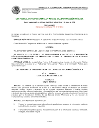 Expide de Ley Federal de Transparencia y Acceso a la información Pública