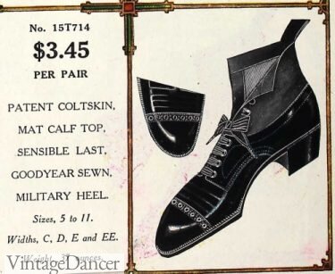 Zapatos con tacón (1900s)