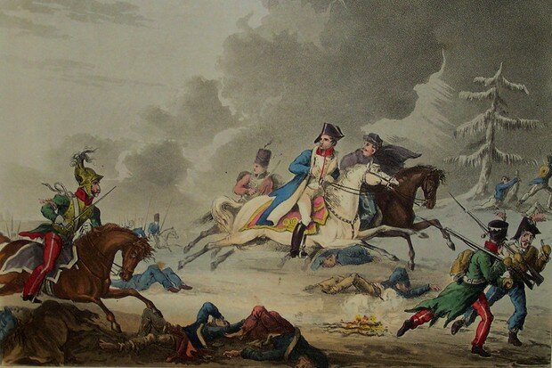 Failure of the invasion of Russia.