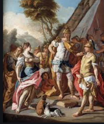 Alejandro recibe instrucción académica de Aristóteles