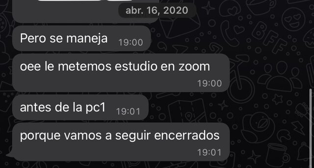 Y empezaron los zooms "para estudiar"