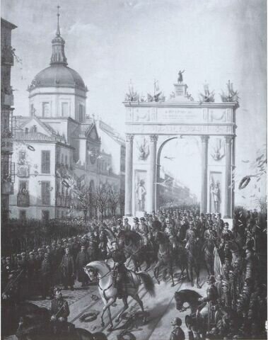 Alfonso XII entra en Madrid