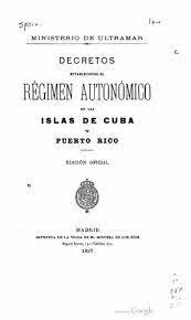 PROYECTO DE MAURA PARA LA AUTONOMÍA DE CUBA