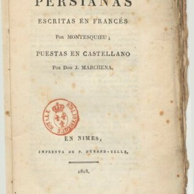 Timeline: Montesquieu: Gutun Pertsiarrak