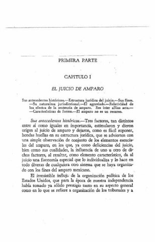 Primer Juicio de Amparo