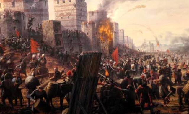 The rise of the Eastern Empire/The western political structure disintegrate in the fifth century.