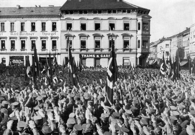 The Nazi Party gets 92 percent of the vote in one-party elections