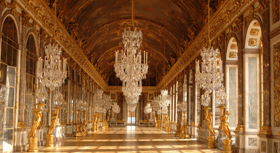 Palace of Versailles built