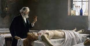 Medical students learning