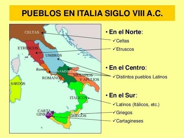 Es varen mesclar diversos pobles de la Península Itàlica