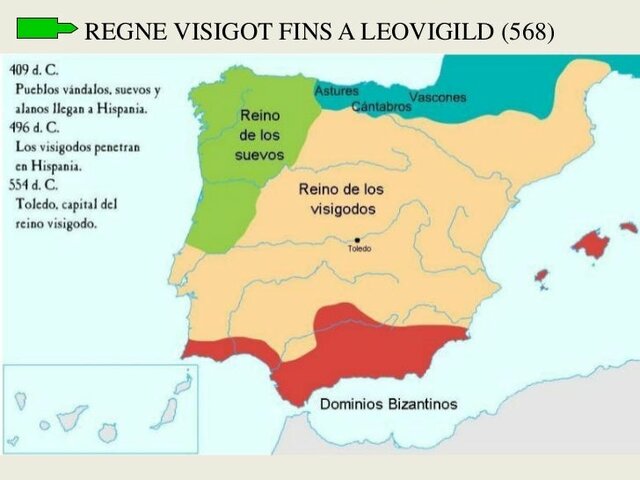 Toledo es converteix en capital del regne visigòtic