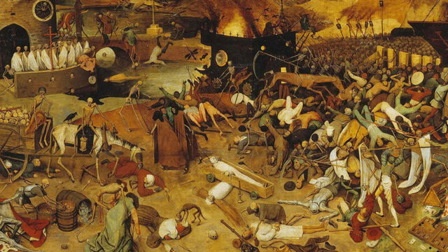 Arribada de la Pesta Negra a Europa