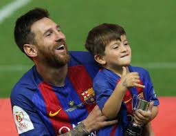 His first son, Thiago Messi