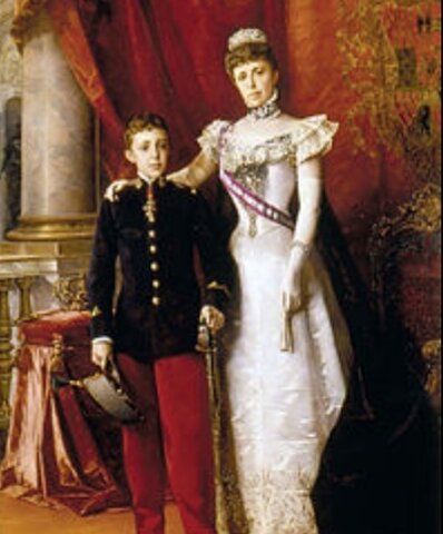 Mayoría de edad de Alfonso XIII.