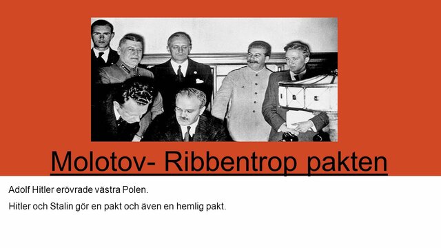 Molotov/Ribbentrop-pakten.