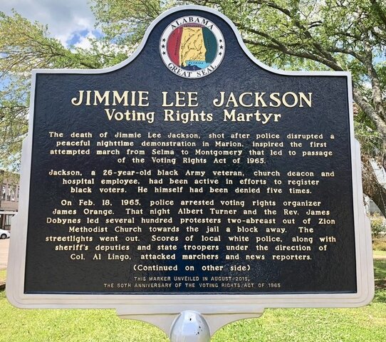 Jimmie Lee Jackson is murdered.