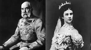 Franc Jožef in Elizabeta Bavarska (Sisi) kronana za madžarski kraljevi par