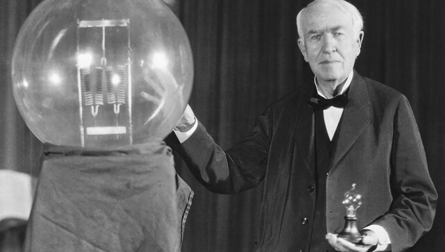 Edison’s invention of the light bulb