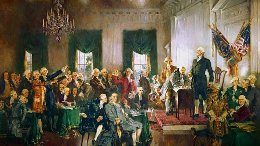The Constitution is adopted by the Constitutional Convention.